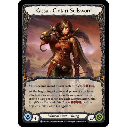 Image for Kassai, Cintari Sellsword (CRU077) (CRU) - Flesh and Blood TCG