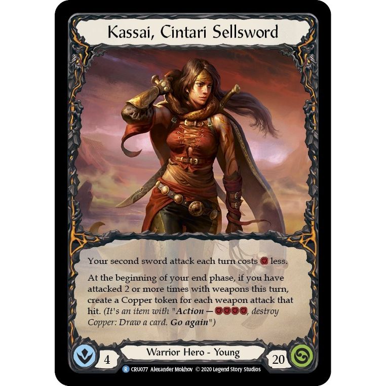 Image for Kassai, Cintari Sellsword (CRU077) (CRU) - Flesh and Blood TCG
