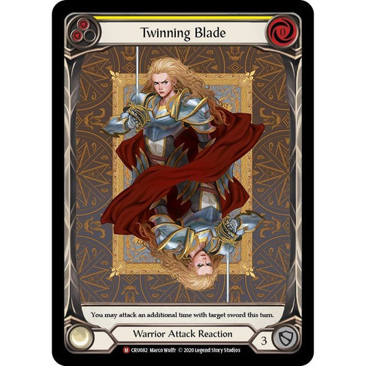Image for Twinning Blade (Extended Art) (CRU082) (CRU) - Flesh and Blood TCG