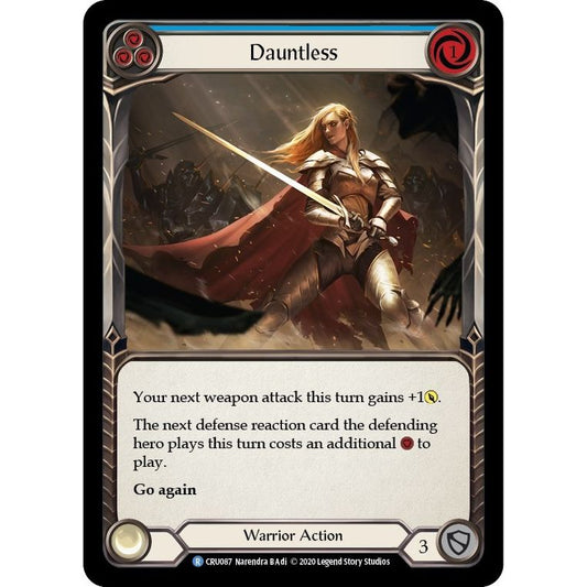 Image for Dauntless (Blue) (CRU087) (CRU) - Flesh and Blood TCG
