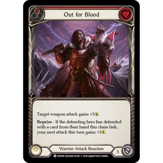 Image for Out for Blood (Red) (CRU088) (CRU) - Flesh and Blood TCG