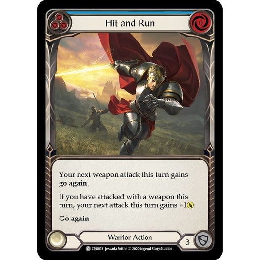 Image for Hit and Run (Blue) (CRU093) (CRU) - Flesh and Blood TCG