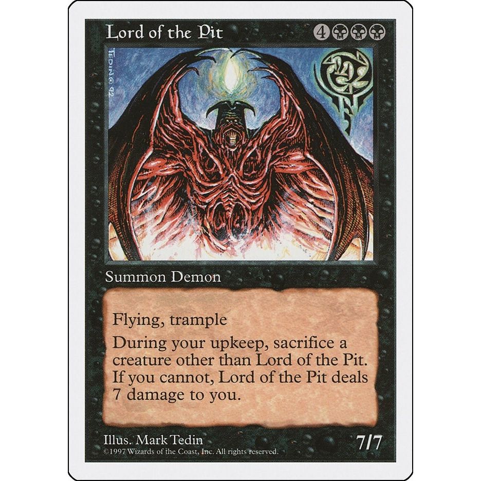 Image for Lord of the Pit (5ED) - Magic: The Gathering