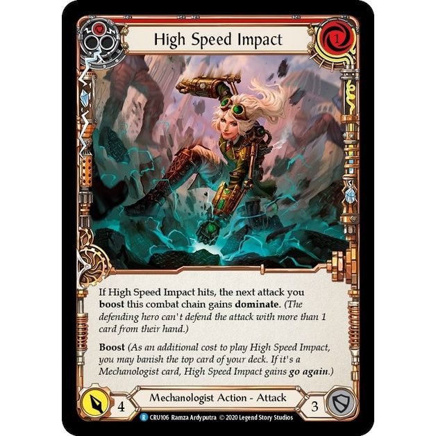 Image for High Speed Impact (Red) (CRU106) (CRU) - Flesh and Blood TCG