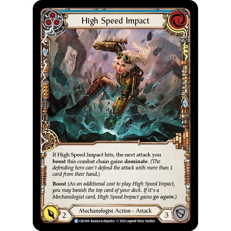 Image for High Speed Impact (Blue) (CRU108) (CRU) - Flesh and Blood TCG