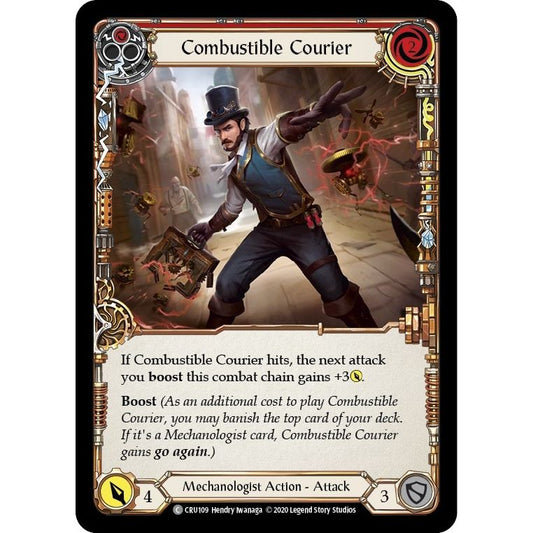 Image for Combustible Courier (Red) (CRU109) (CRU) - Flesh and Blood TCG