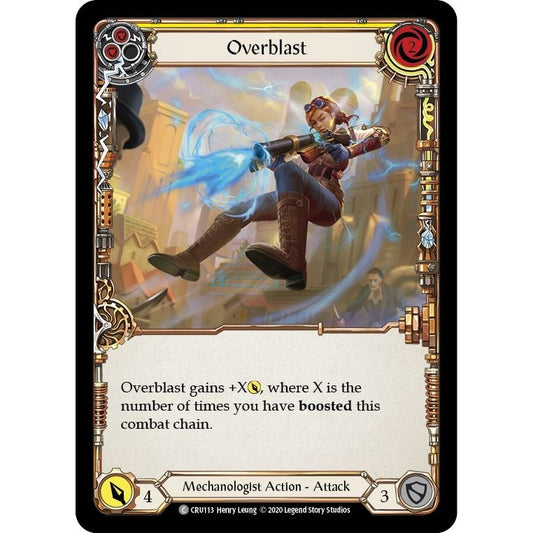 Image for Overblast (Yellow) (CRU113) (CRU) - Flesh and Blood TCG