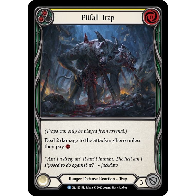 Image for Pitfall Trap (CRU127) (CRU) - Flesh and Blood TCG