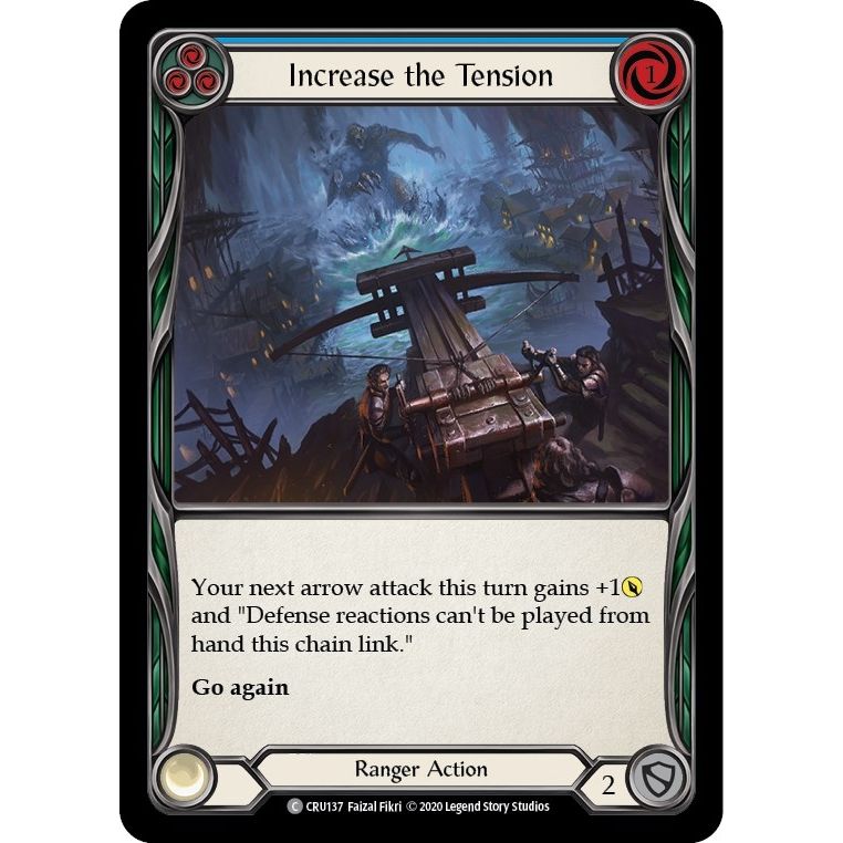 Image for Increase the Tension (Blue) (CRU137) (CRU) - Flesh and Blood TCG