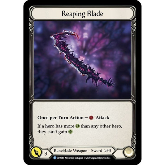 Image for Reaping Blade (CRU140) (CRU) - Flesh and Blood TCG