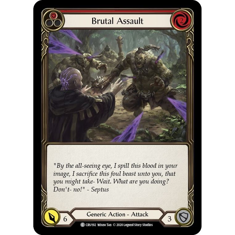 Image for Brutal Assault (Red) (CRU192) (CRU) - Flesh and Blood TCG