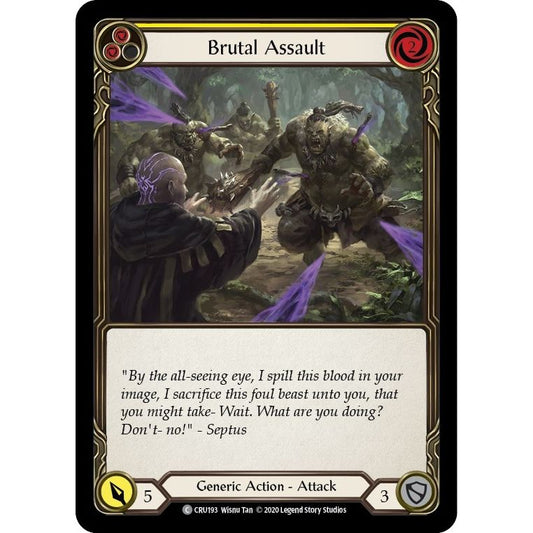Image for Brutal Assault (Yellow) (CRU193) (CRU) - Flesh and Blood TCG