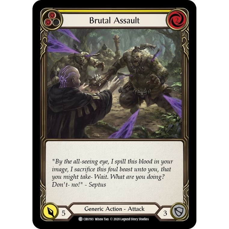 Image for Brutal Assault (Yellow) (CRU193) (CRU) - Flesh and Blood TCG
