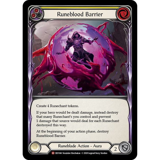 Image for Runeblood Barrier (CRU144) (CRU) - Flesh and Blood TCG