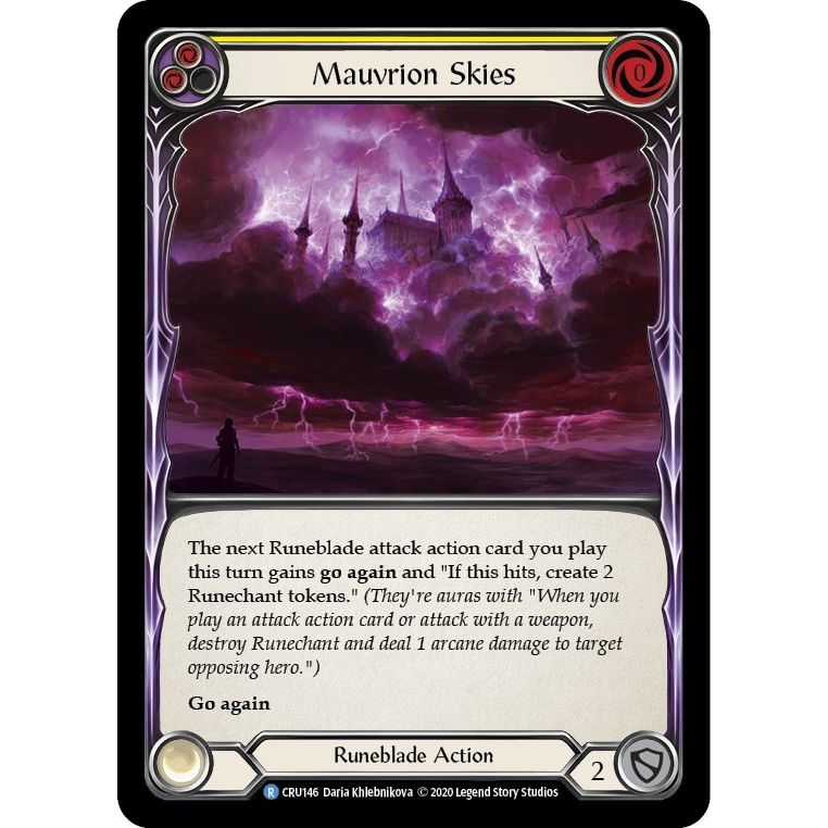 Image for Mauvrion Skies (Yellow) (CRU146) (CRU) - Flesh and Blood TCG