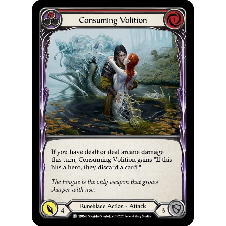 Image for Consuming Volition (Red) (CRU148) (CRU) - Flesh and Blood TCG