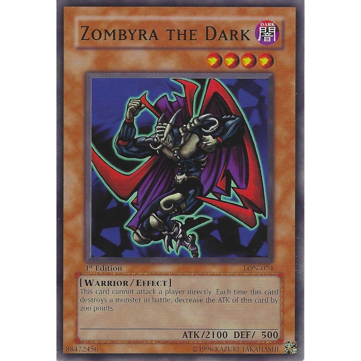 Image for Zombyra the Dark (LON-074) (LON) - YuGiOh