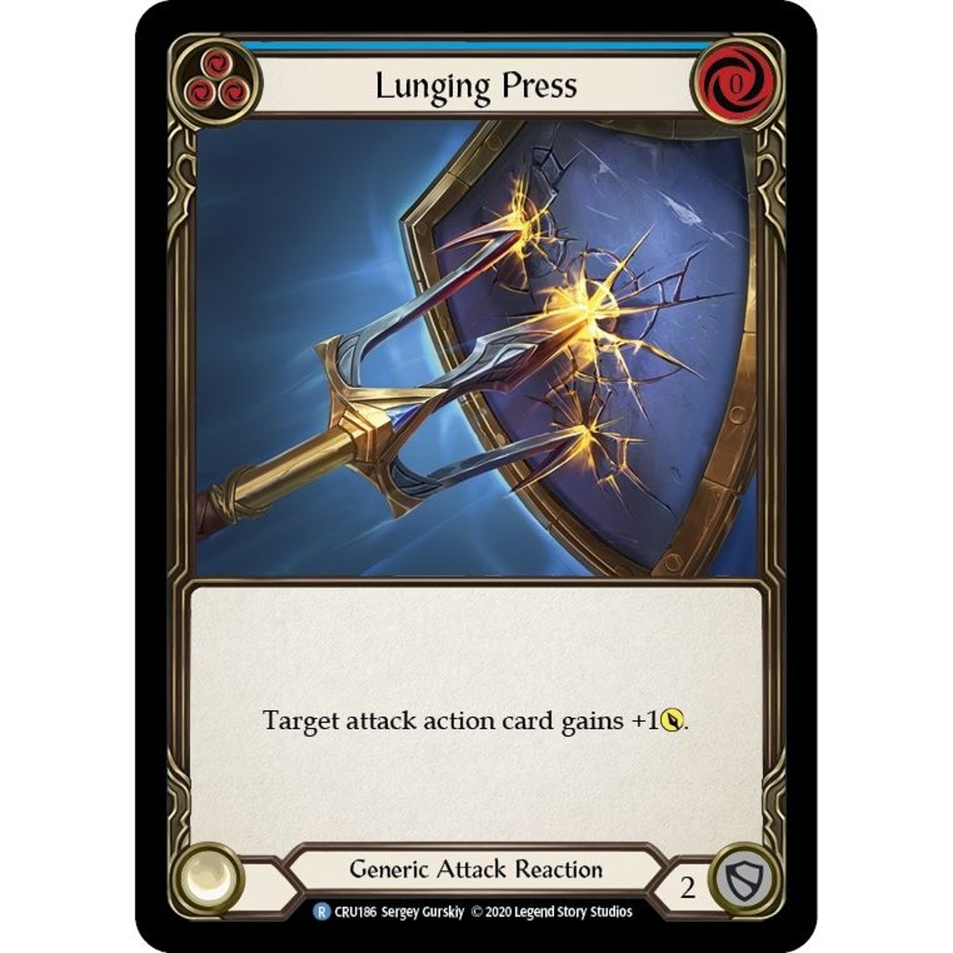 Image for Lunging Press (CRU186) (CRU) - Flesh and Blood TCG