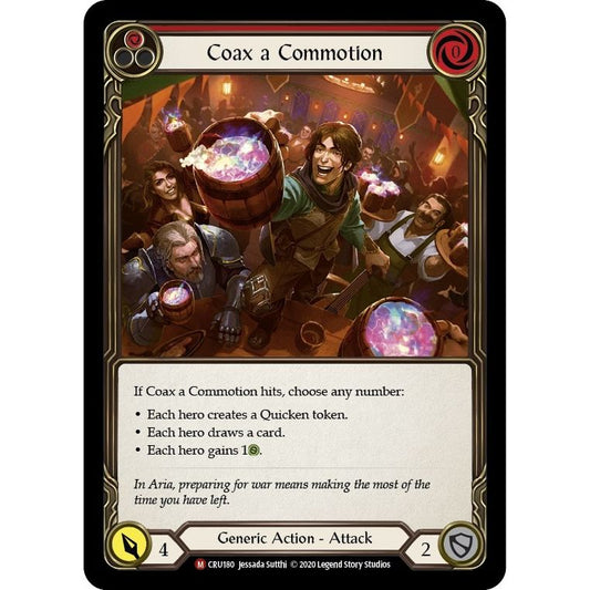 Image for Coax a Commotion (CRU180) (CRU) - Flesh and Blood TCG