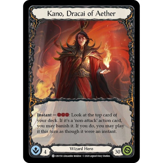 Image for Kano, Dracai of Aether (CRU158) (CRU) - Flesh and Blood TCG