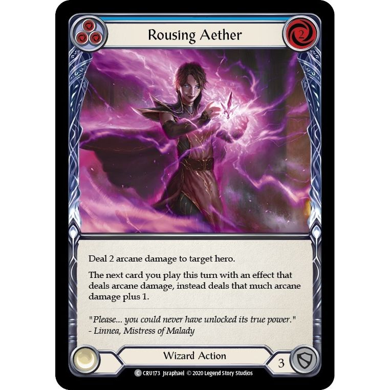 Image for Rousing Aether (Blue) (CRU173) (CRU) - Flesh and Blood TCG
