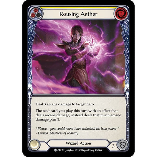 Image for Rousing Aether (Yellow) (CRU172) (CRU) - Flesh and Blood TCG
