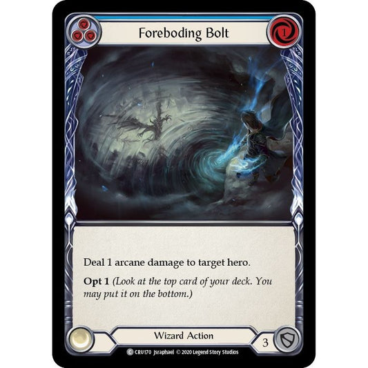 Image for Foreboding Bolt (Blue) (CRU170) (CRU) - Flesh and Blood TCG
