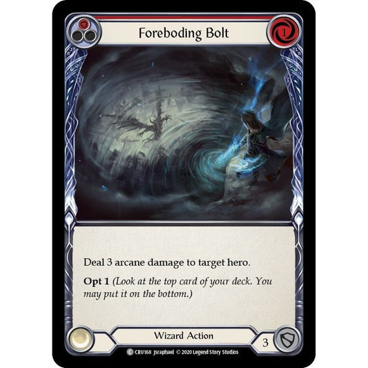 Image for Foreboding Bolt (Red) (CRU168) (CRU) - Flesh and Blood TCG