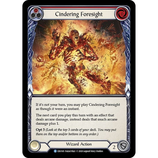 Image for Cindering Foresight (Red) (CRU165) (CRU) - Flesh and Blood TCG
