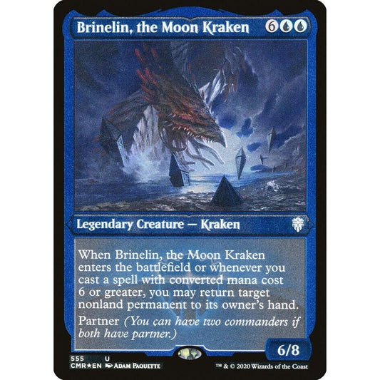 Image for Brinelin, the Moon Kraken (Foil Etched) (555) (CMR) - Magic: The Gathering
