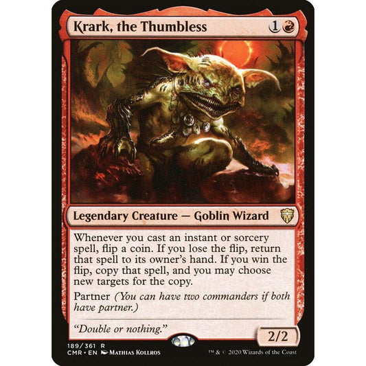 Image for Krark, the Thumbless (189) (CMR) - Magic: The Gathering