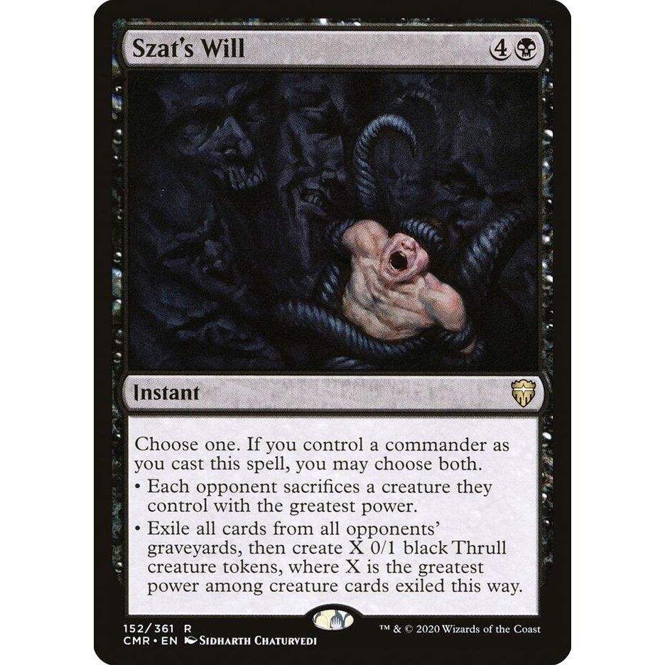 Image for Szat's Will (152) (CMR) - Magic: The Gathering