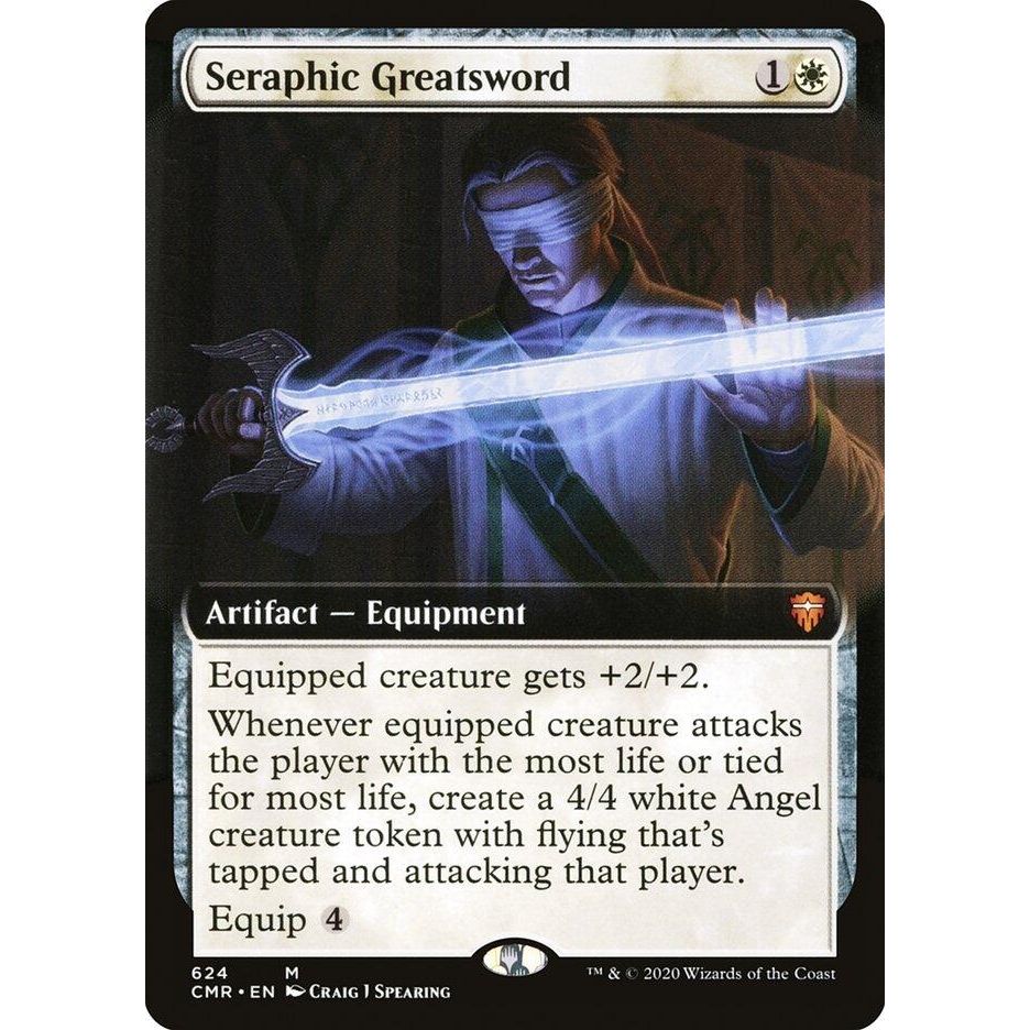 Image for Seraphic Greatsword (Extended Art) (624) (CMR) - Magic: The Gathering
