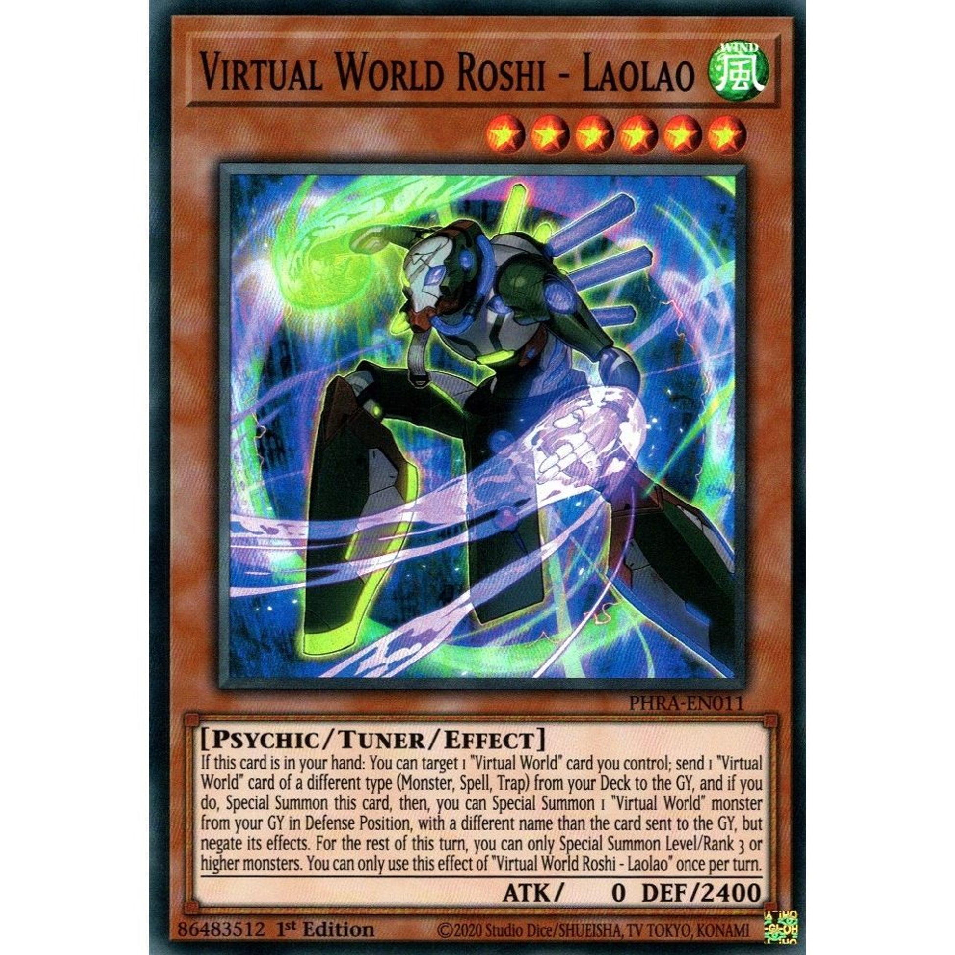 Image for Virtual World Roshi - Laolao (PHRA-EN011) (PHRA) - YuGiOh