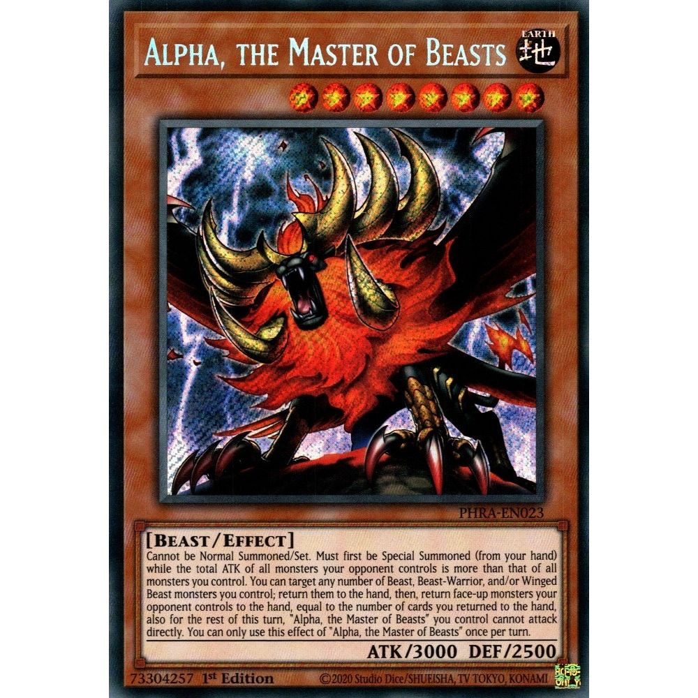 Image for Alpha, the Master of Beasts (PHRA-EN023) (PHRA) - YuGiOh