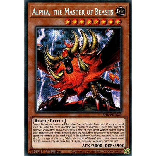 Image for Alpha, the Master of Beasts (PHRA-EN023) (PHRA) - YuGiOh