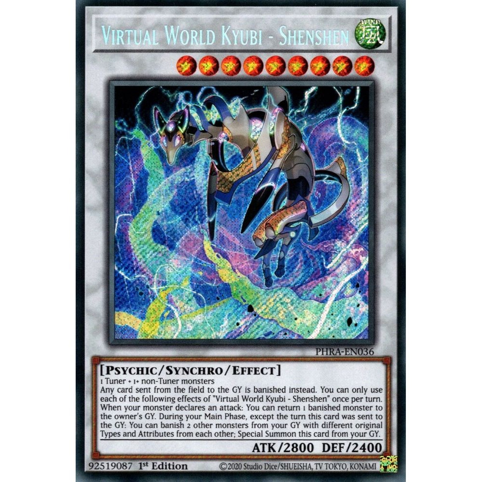 Image for Virtual World Kyubi - Shenshen (PHRA-EN036) (PHRA) - YuGiOh