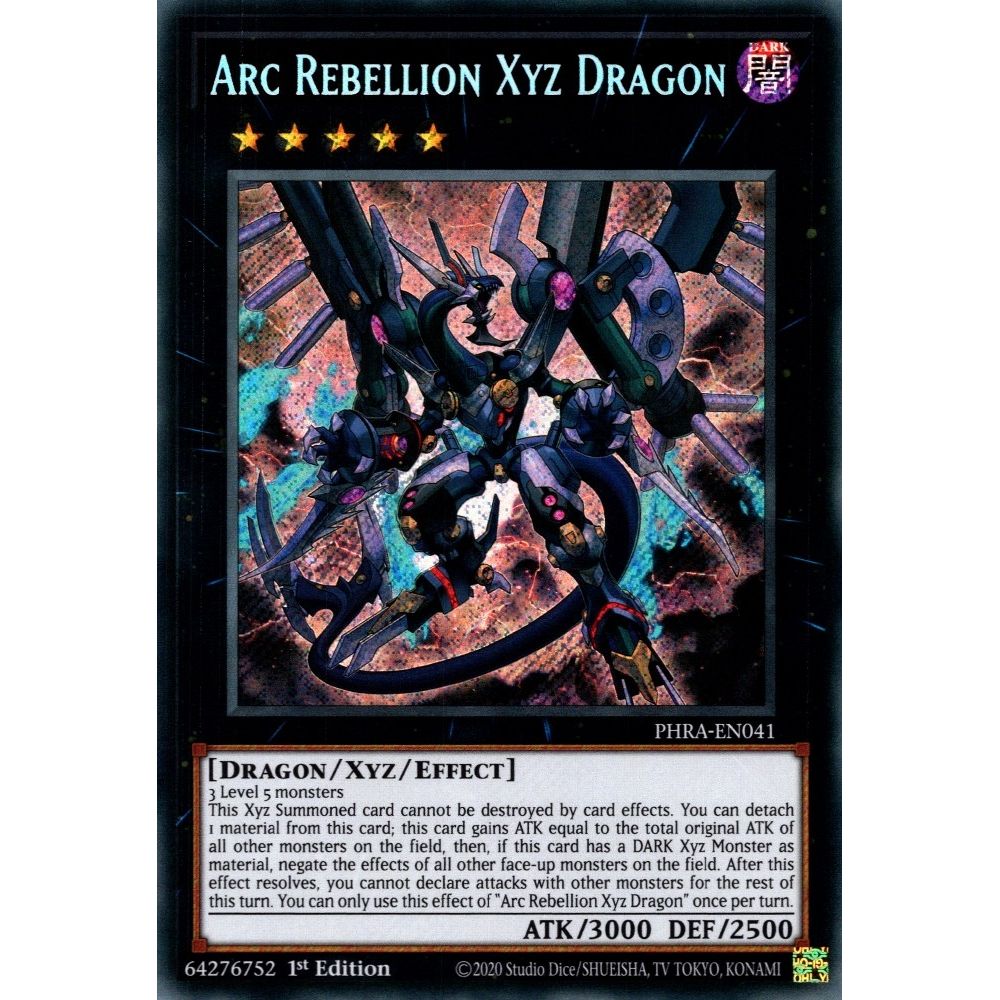 Image for Arc Rebellion Xyz Dragon (PHRA-EN041) (PHRA) - YuGiOh