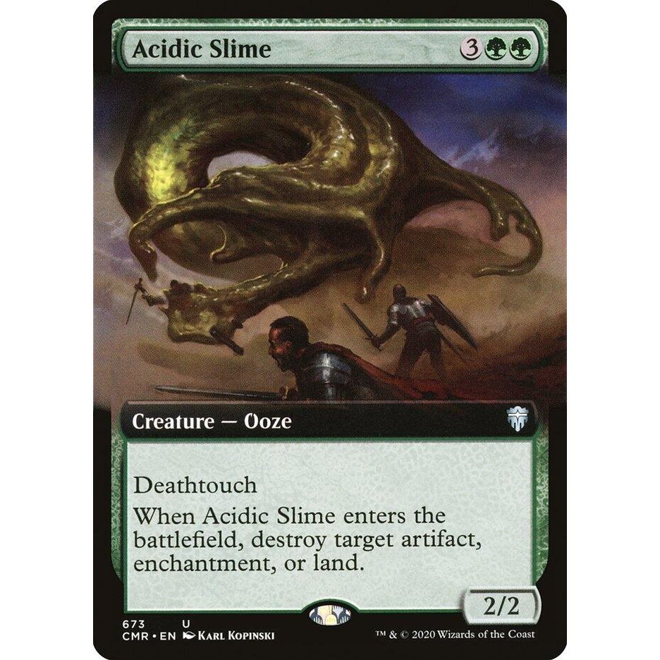 Image for Acidic Slime (Extended Art) (673) (CMR) - Magic: The Gathering