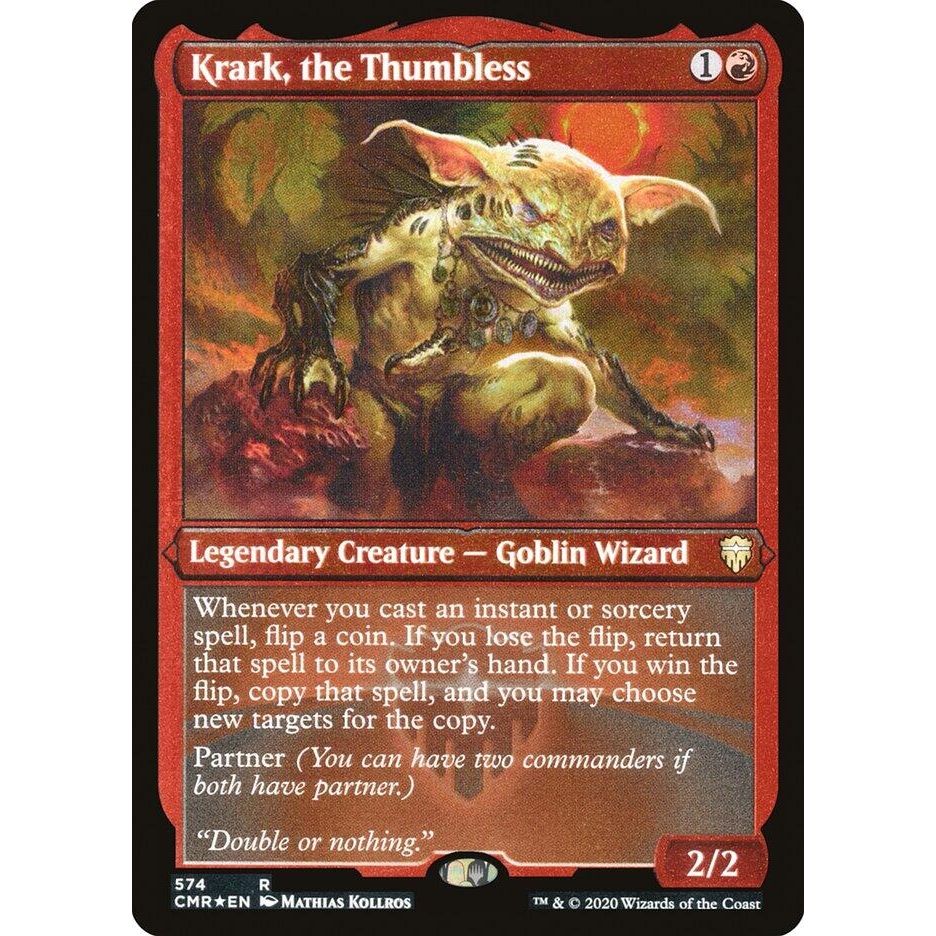Image for Krark, the Thumbless (Foil Etched) (574) (CMR) - Magic: The Gathering