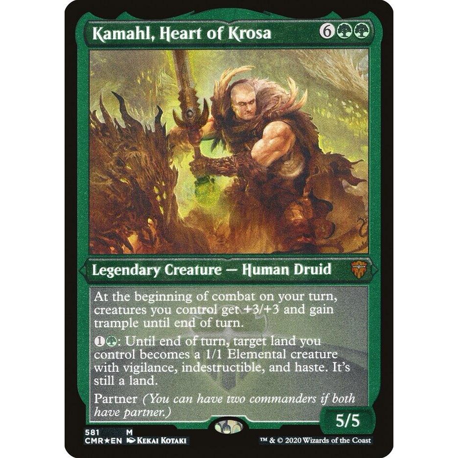 Image for Kamahl, Heart of Krosa (Foil Etched) (581) (CMR) - Magic: The Gathering