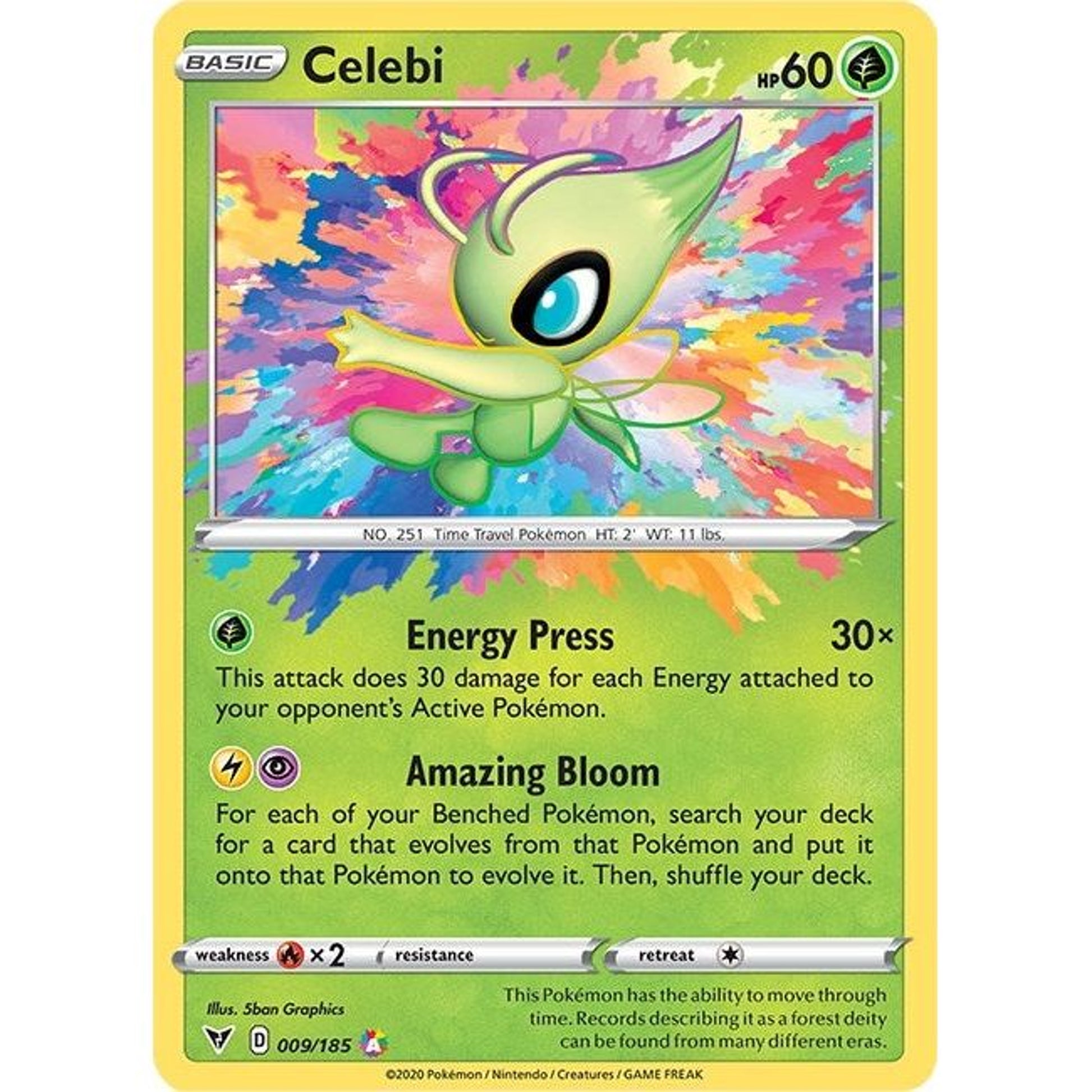 Image for Celebi (009/185) (SWSH04) - Pokemon