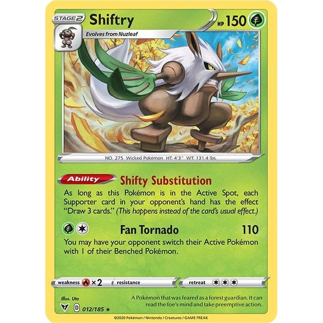 Image for Shiftry (012/185) (SWSH04) - Pokemon