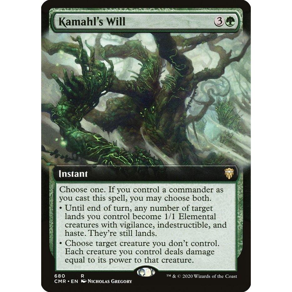 Image for Kamahl's Will (Extended Art) (680) (CMR) - Magic: The Gathering