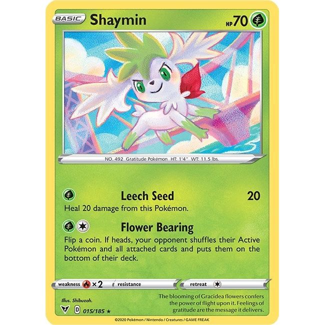 Image for Shaymin (015/185) (SWSH04) - Pokemon