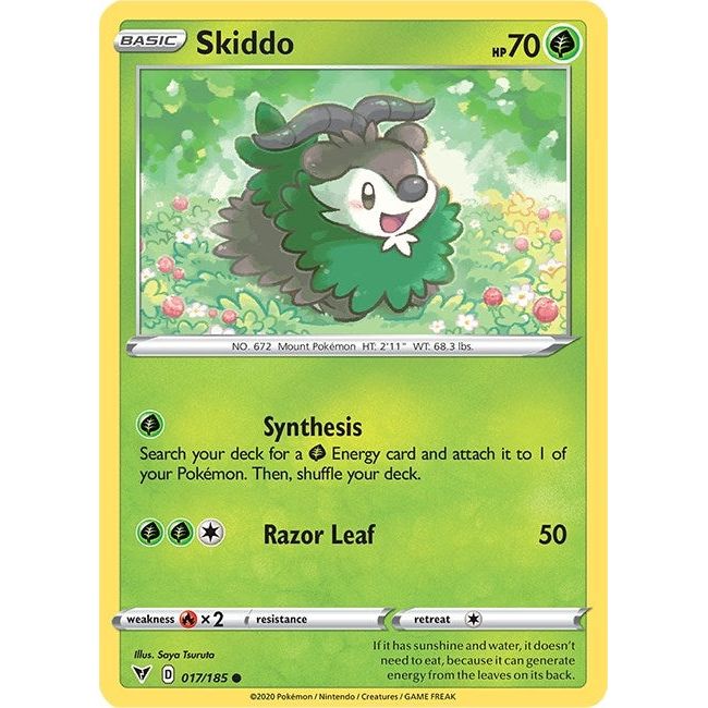 Image for Skiddo (017/185) (SWSH04) - Pokemon