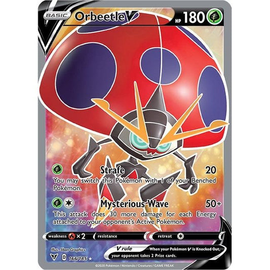 Image for Orbeetle V (Full Art) (166/185) (SWSH04) - Pokemon