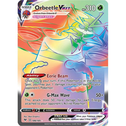 Image for Orbeetle VMAX (Secret) (186/185) (SWSH04) - Pokemon