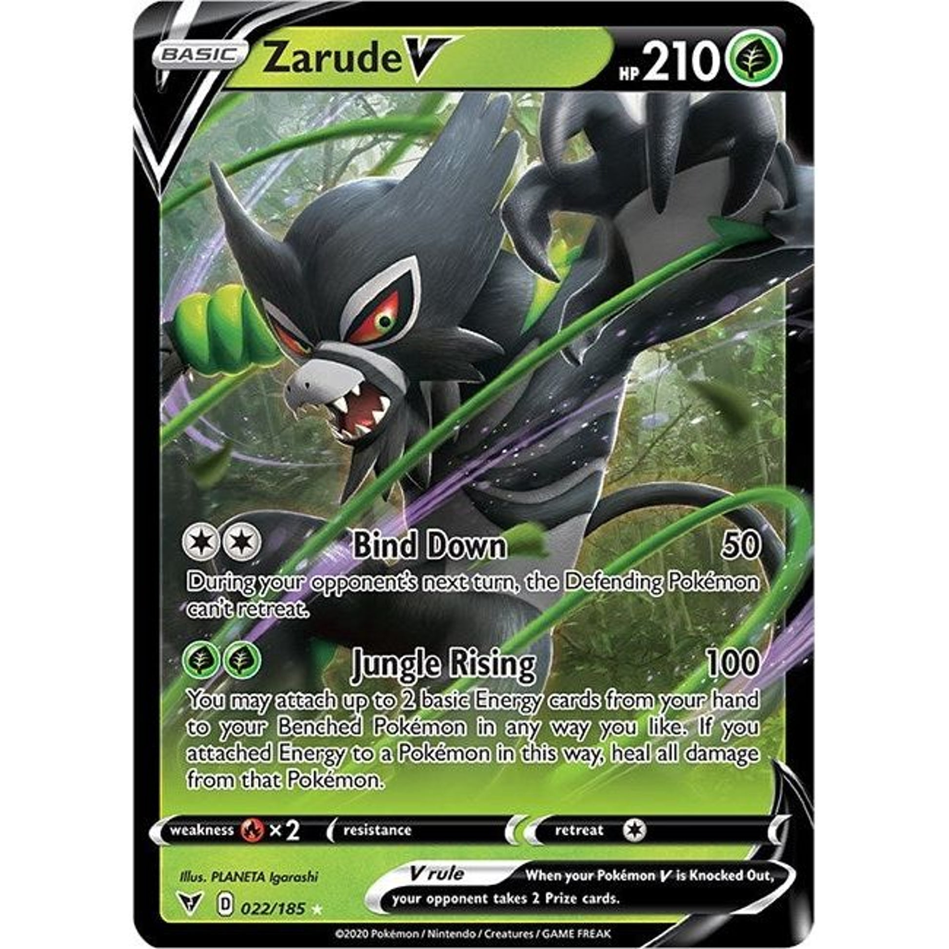 Image for Zarude V (022/185) (SWSH04) - Pokemon