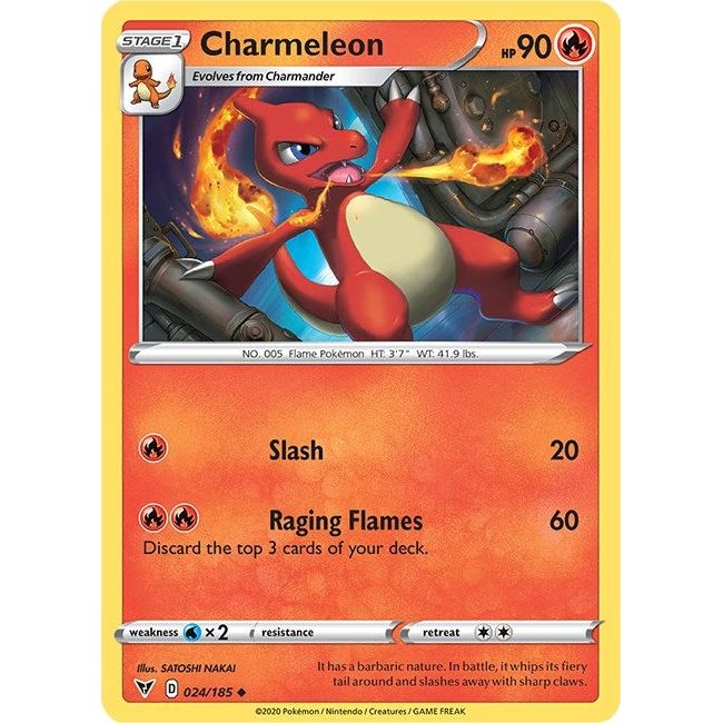 Image for Charmeleon (024/185) (SWSH04) - Pokemon